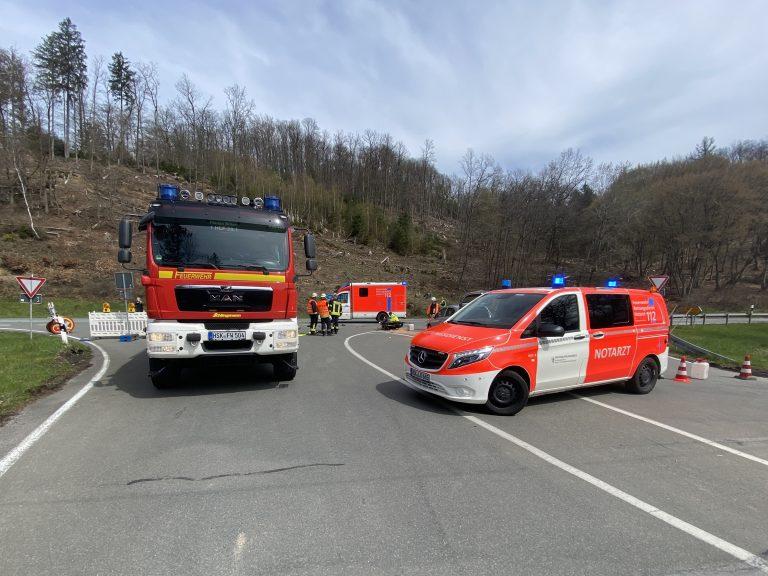 Verkehrsunfall Scharfenberger Bahnhof