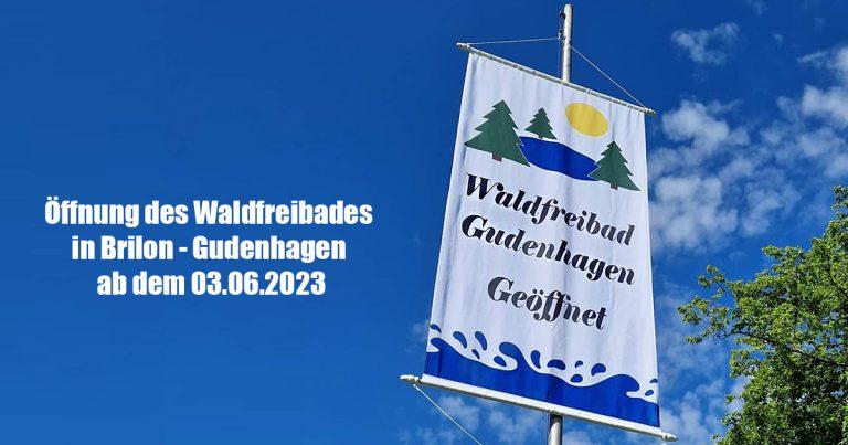 Oeffnung des Waldfreibades in Brilon Gudenhagen ab dem 03.06.2023