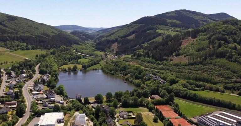 Wanderung Stausee Olsberg Totallokal