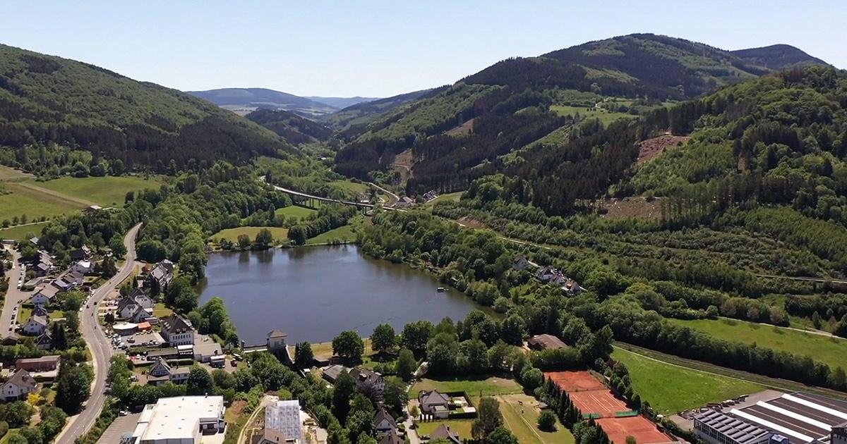 Wanderung Stausee Olsberg Totallokal