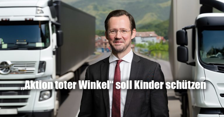 Aktion toter Winkel soll Kinder schuetzen