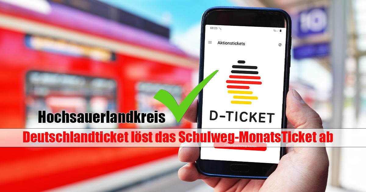 HSK Brilon Deutschlandticket loest Schulweg MonatsTicket ab