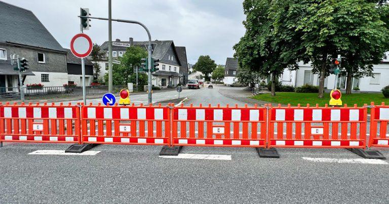 Baustelle Altenbueren alles dicht