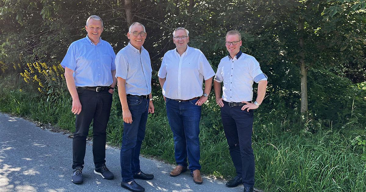 Regierungspraesident Heinrich Boeckeluehr zu Besuch in Gudenhagen Petersborn Pulvermuehle