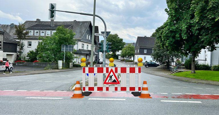 Strassensperrung Altenbueren Olsberg