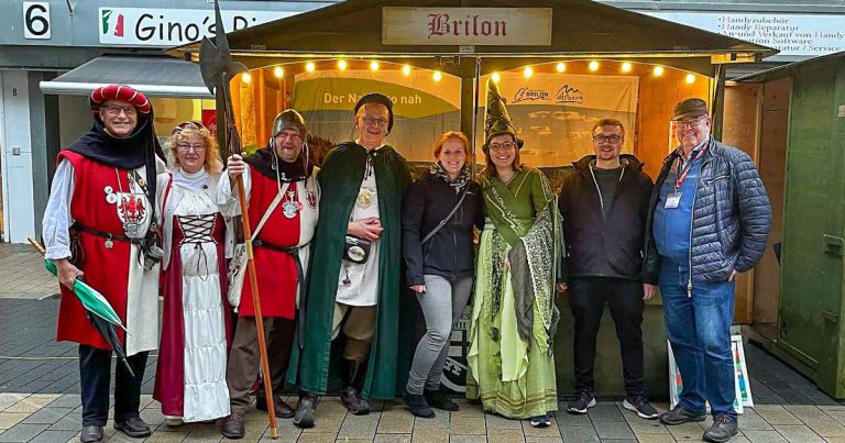 Bereit fuer Wesel Brilon und Olsberg beim Hansefest