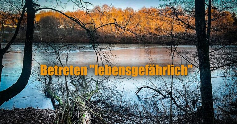 Eisfaechen Gefahr