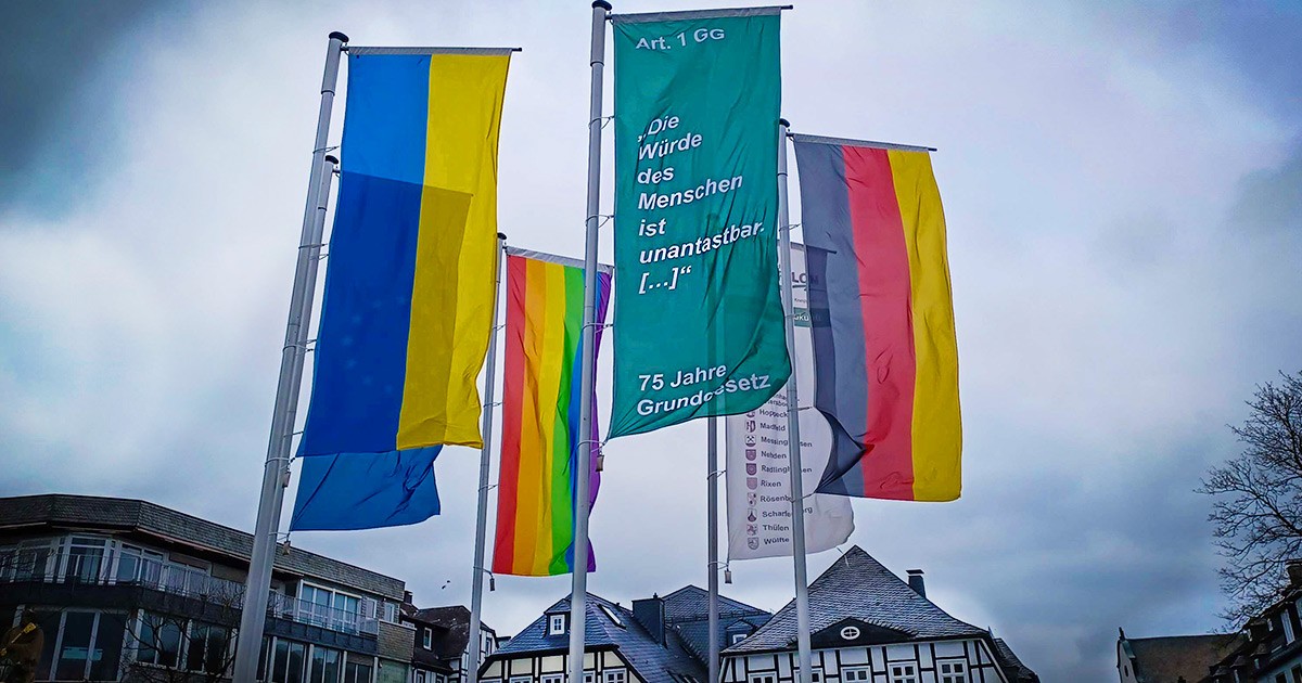 Fahnen Marktplatz Brilon