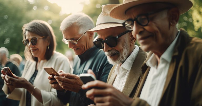 Senioren am Smartphone