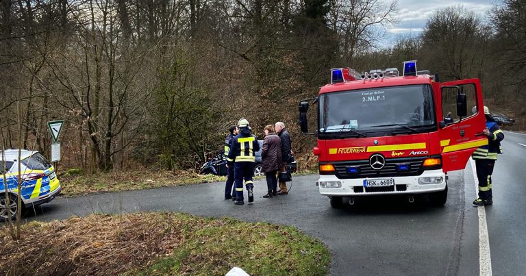 Unfall Alme Feuerwehr