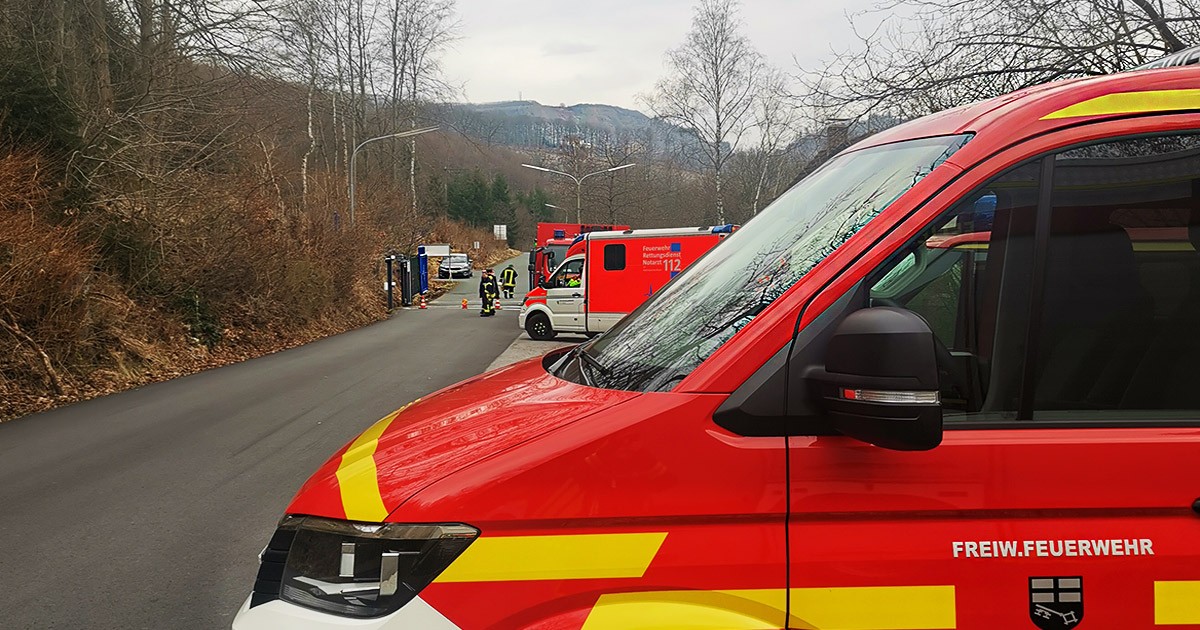 Aus kleinem Alarmstichwort wurde am Sonntagmorgen ein Grosseinsatz fuer die Feuerwehr in Brilon