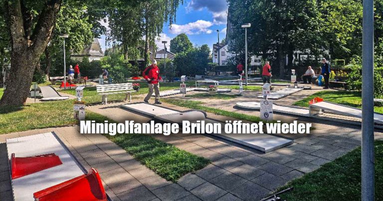 Minigolfanlage Brilon oeffnet wieder